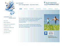 Tablet Screenshot of dr-werner-pharmafood.de